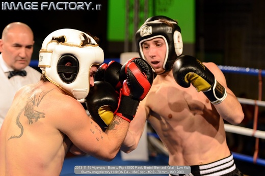 2013-11-16 Vigevano - Born to Fight 0600 Paolo Bertoli-Bernard Xelali - Low Kick